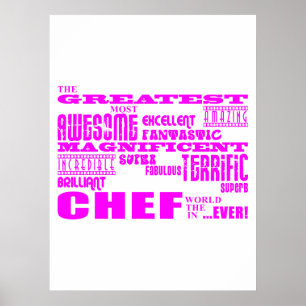 Poster Os melhores aniversários dos cozinheiros chefe da
