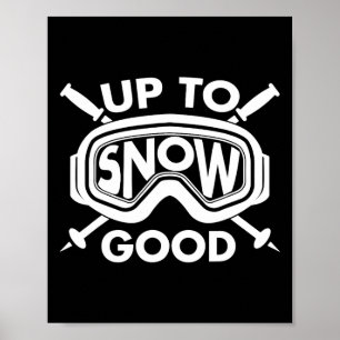 Poster Os melhores esquiadores de esqui de moto de neve c