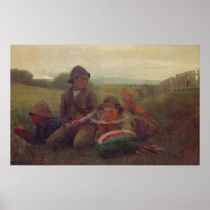 Poster Os meninos da melancia, 1876