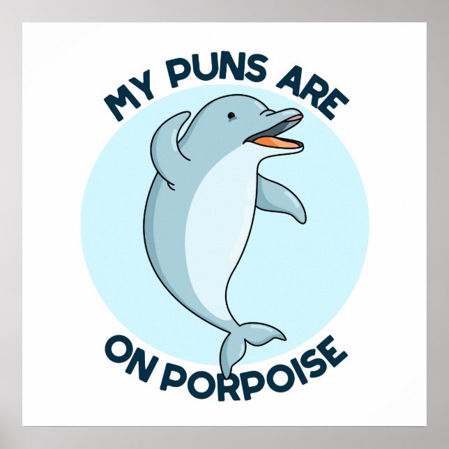 Poster Os Meus Peitos Estão No Porpoise Engraçado (Frente)