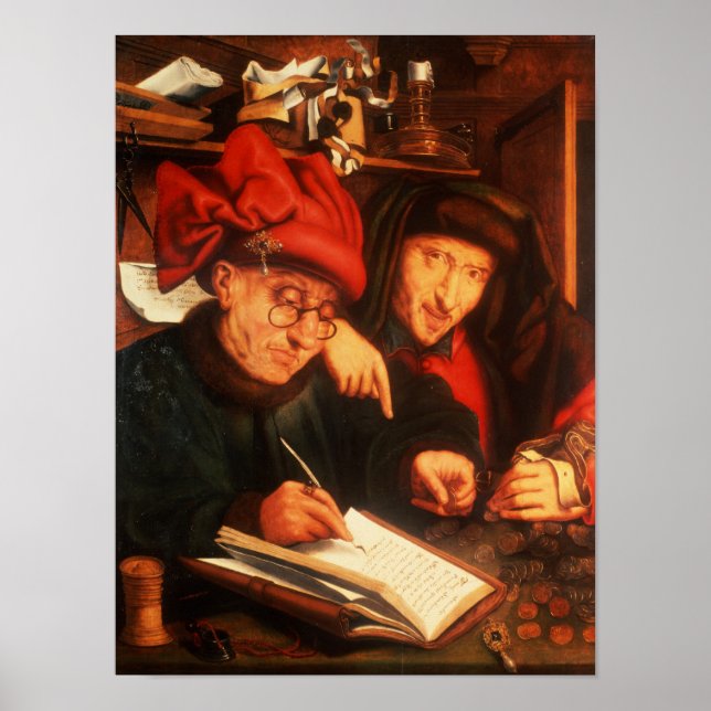 Poster Os Money Lenders, depois de Massys (Frente)