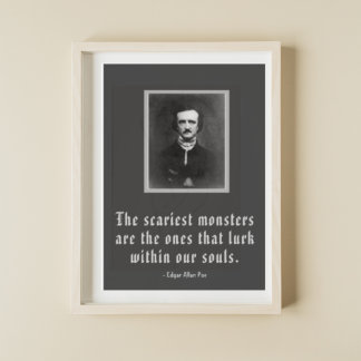 Poster Os Monstros Mais Assustadores Edgar Allan Poe Quot