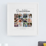 Póster Os netos ganham a vida | Colagem de Fotografias<br><div class="desc">Procurando o presente perfeito de Dia de as mães para um avô? Não olhe mais que nosso poster de colagem de 12 fotos! Este presente divertido e sentimental apresenta uma mensagem emocionante - 'GRANDCHILDREN MAKE THE WORLD GRAND' - e pode ser personalizado com os nomes de todos os netos. Quer...</div>