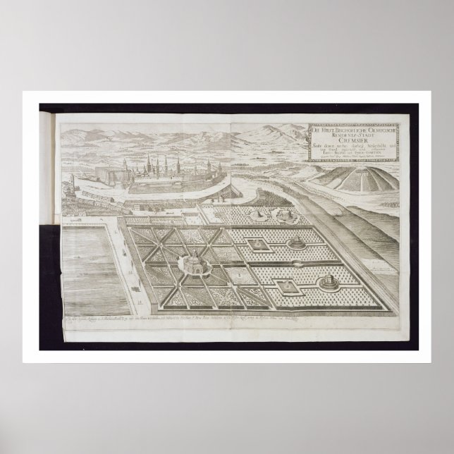 Póster Os novos jardins do Cremsier, a residência do (Frente)