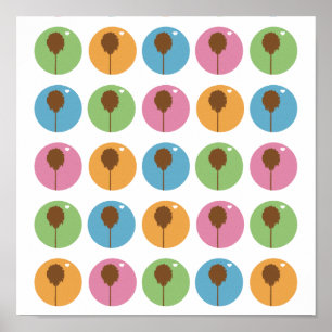 Póster Os olhos adoram as minhas paredes