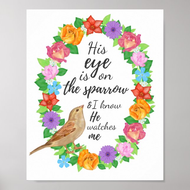 Poster Os olhos dele na Arte de Parede Sparrow (Frente)