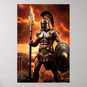 Poster Os Olímpicos: Ares, Deus da Guerra