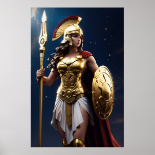 Poster Os Olímpicos: Athena, Deusa da Sabedoria