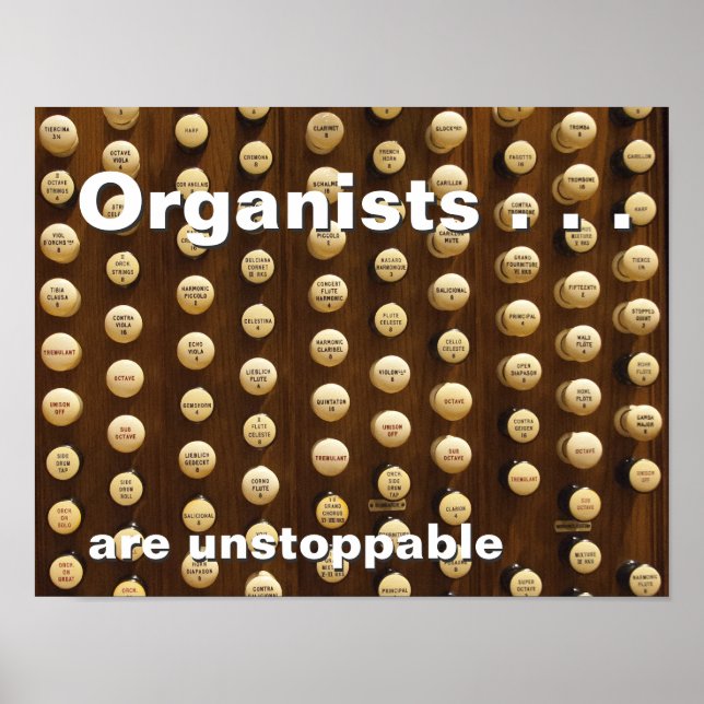 Poster Os organizadores são imparáveis (Frente)