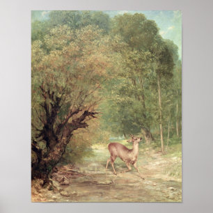 Poster Os Ovas-Cervos caçados no alerta, primavera, 1867