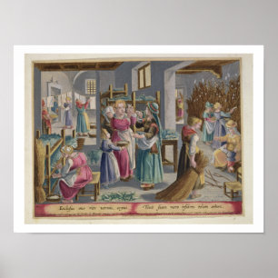 Póster Os Ovos Atcham em Vermes, eles estão cobertos por