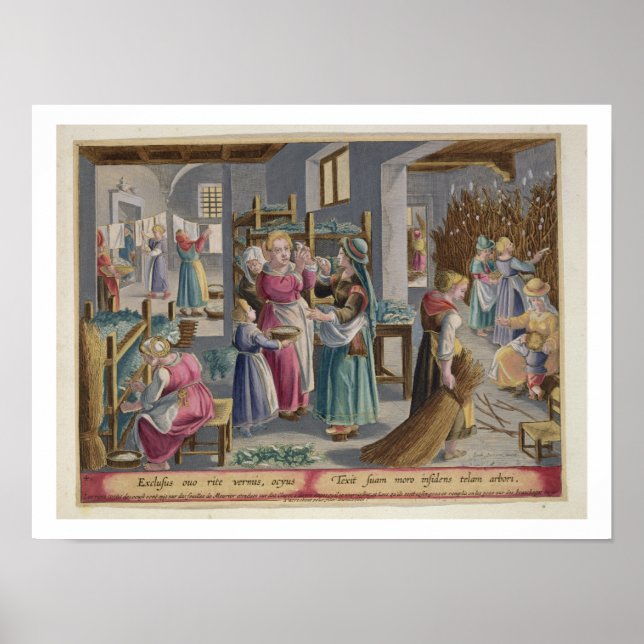 Póster Os Ovos Atcham em Vermes, eles estão cobertos por (Frente)