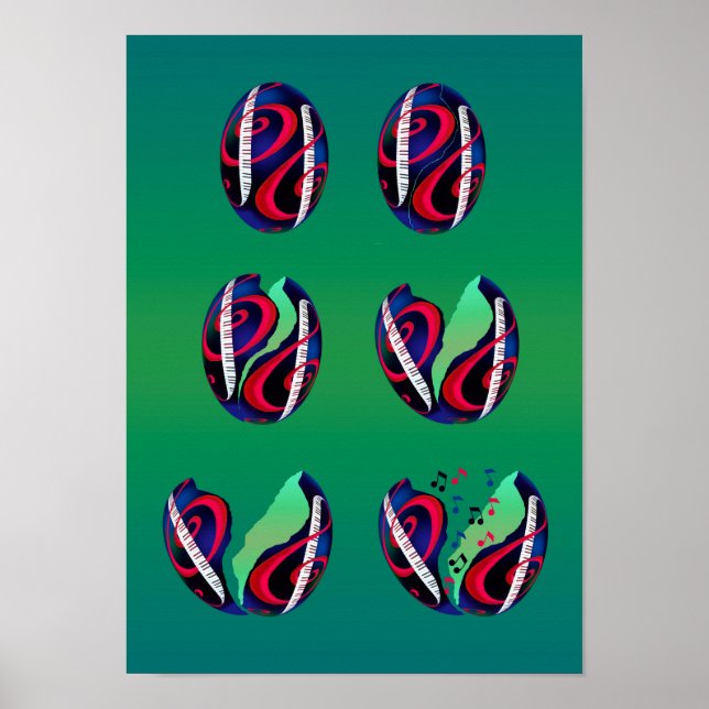 Póster Os ovos de carne são música para a eclosão! (Frente)