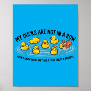 Poster Os Patos Não Estão Em Fila Não Sei Onde Pensar