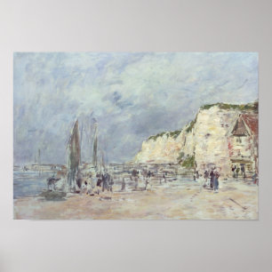 Póster Os penhascos em Dieppe e 'na pequeno Paris