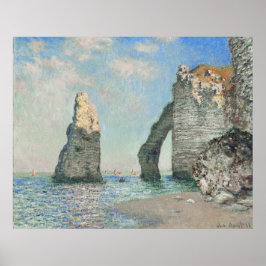 Poster Os Penhascos em Étretat de Claude Monet (1885) 