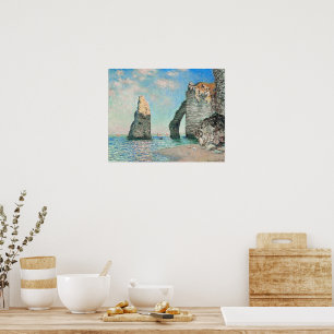 Poster Os Penhascos em Etretat por Monet