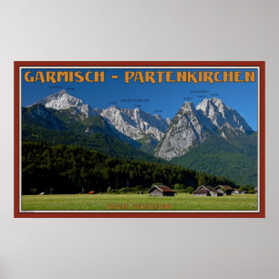 Poster Os Picos Acima De Garmisch