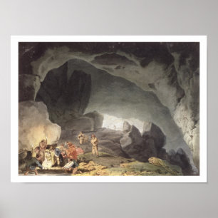 Póster Os picos furam, Derbyshire (a gravura da cor)