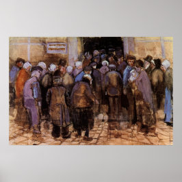 Poster Os pobres e o dinheiro de Vincent van Gogh