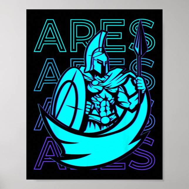 Poster Os presentes da mitologia grega são retrorreflecto (Frente)