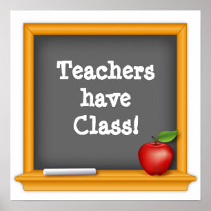 Póster Os professores têm classe!