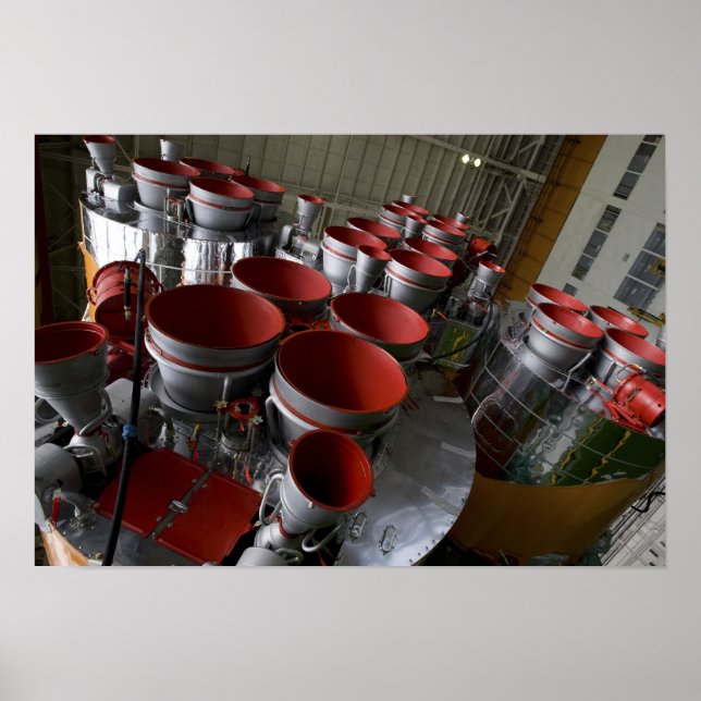 Póster Os propulsores da nave Soyuz TMA-14 (Frente)