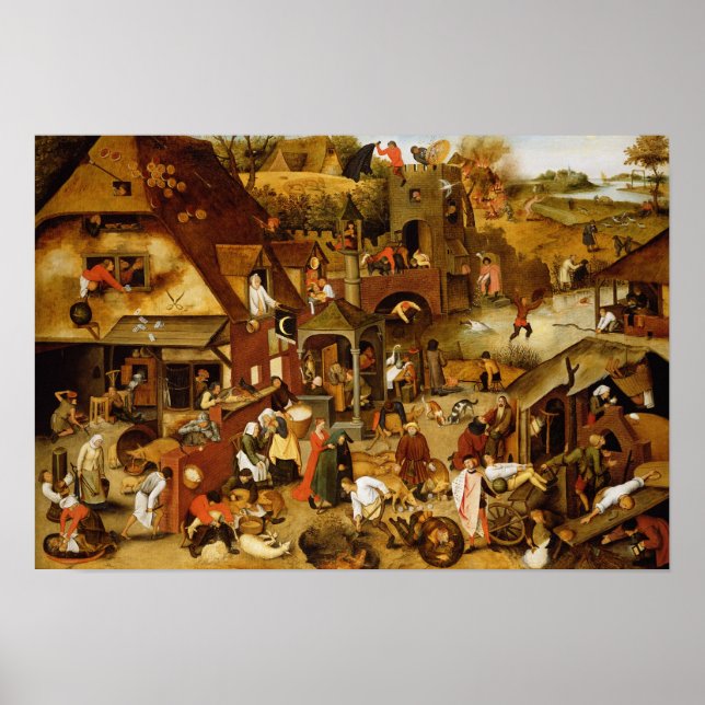 Póster Os Provérbios flamengos (Frente)