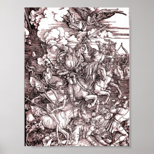 Poster Os Quatro Cavaleiros do Apocalipse (Dürer, 1498)
