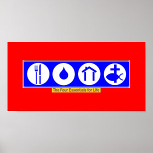 Poster Os quatro fundamentos para a vida