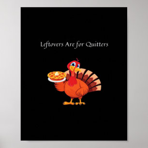 Poster Os Restantes Destinam-Se A Quitters Classic Vintag