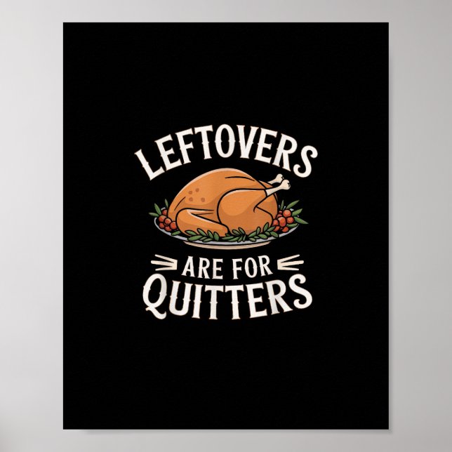 Poster Os Restantes São Para A Comida De Ação De Graças E (Frente)