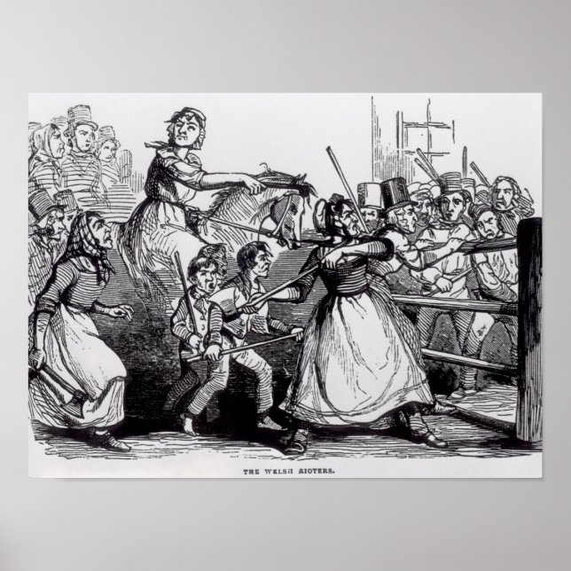 Póster Os Rioters do País de Gales (Frente)