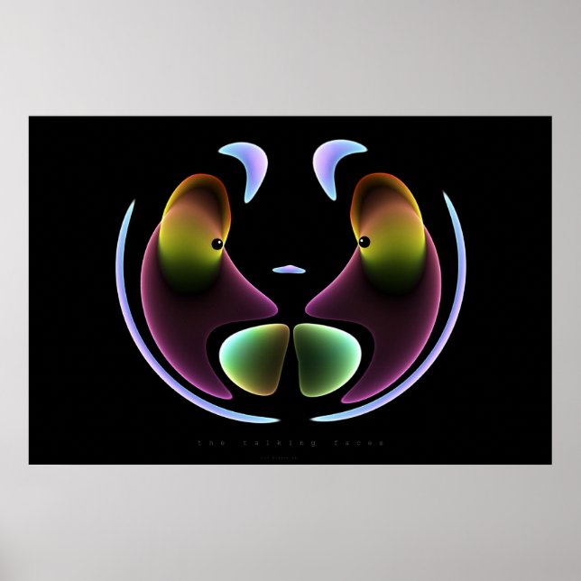 Póster os rostos falantes (Frente)