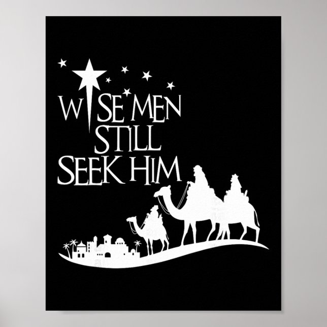 Poster Os Sábios Ainda O Procuram Natal Cristão Jesus (Frente)