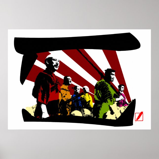 Póster Os Sete (Frente)