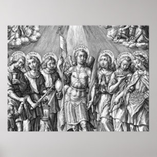 Poster Os Sete Arcanjos (M 034; Gravura)
