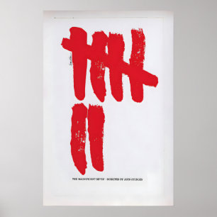 Poster Os Sete Magníficos Cartaz de Filme Antigo 1