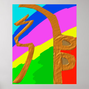 Póster Os símbolos curas do mestre de REIKI Karuna