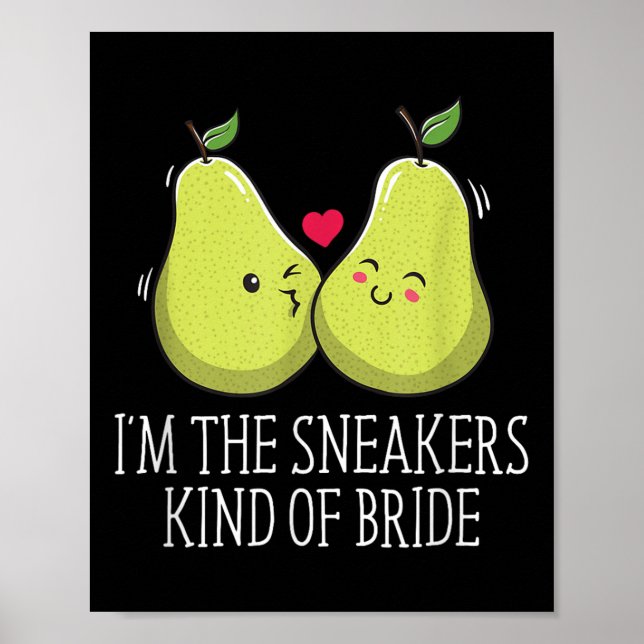 Poster Os Sneakers Tipo Casamento Bride Engraçado Futuro  (Frente)