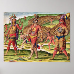 Poster Os soldados de Outina que marcham ao corte
