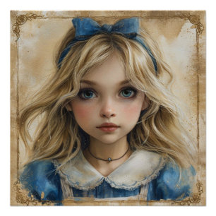 Póster Os Sonhos Fantasiosos de Alice: Fantasia do País d