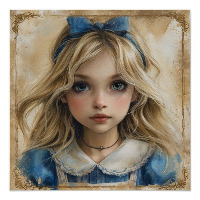 Póster Os Sonhos Fantasiosos de Alice: Fantasia do País d (Frente)
