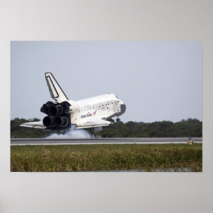 Póster Os toques da descoberta do vaivém espacial tragam