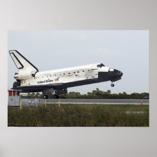 Poster Os toques da descoberta do vaivém espacial tragam