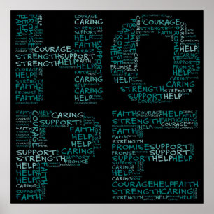 Póster Os trabalhadores do hospício personificam um