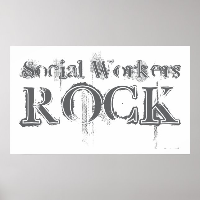 Póster Os Trabalhadores Sociais Rock (Frente)