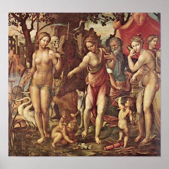 Póster Os três destinos por Il Sodoma (Frente)