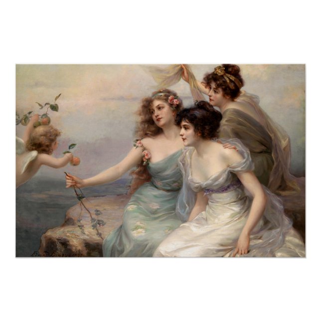 Póster Os Três Graves de Edouard Bisson (Frente)