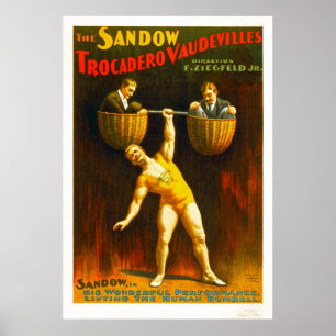 Póster Os vaudevilles de Sandow Trocadero